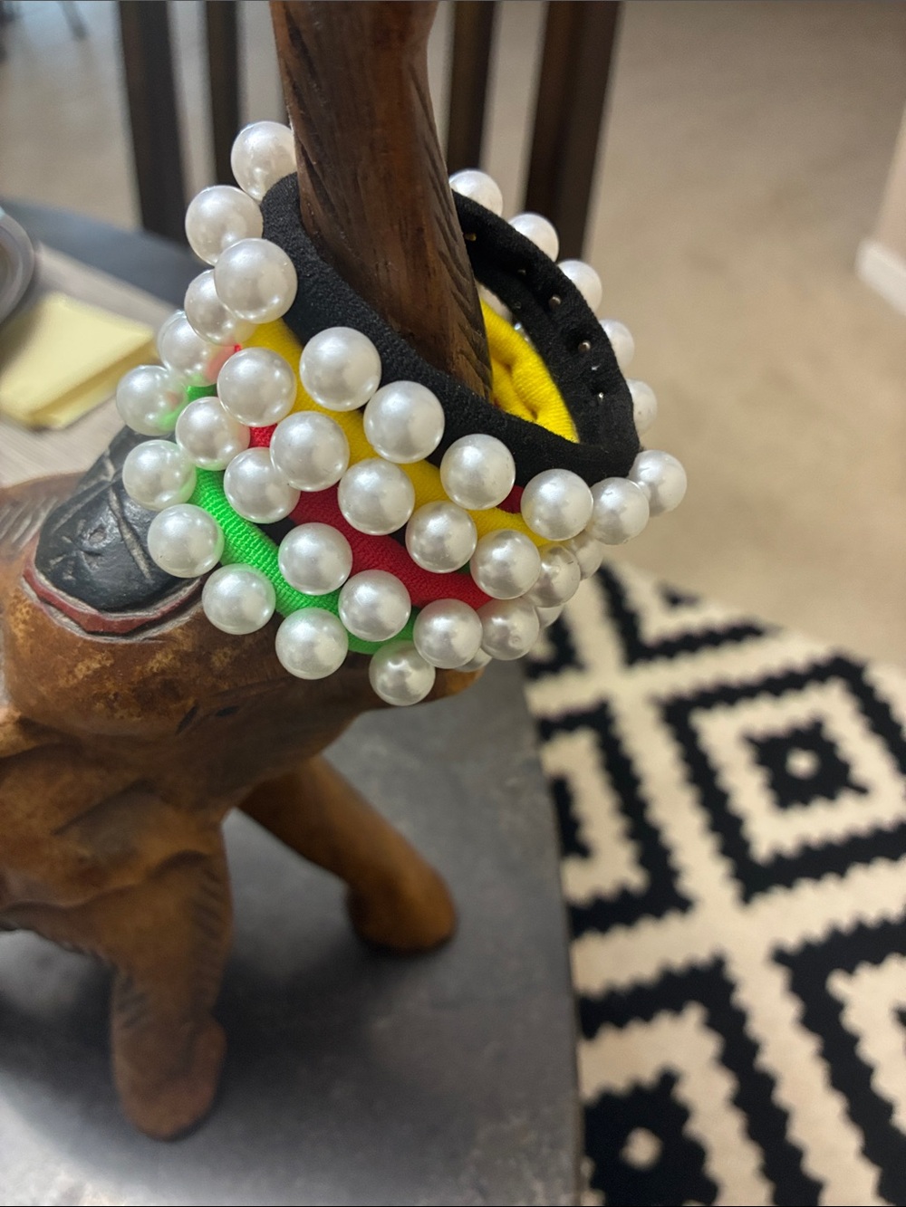 ❤️4 for $15❤️-Pearl-Studded Neon Kids Hair Scrunchies or Bracelets - Multi Color